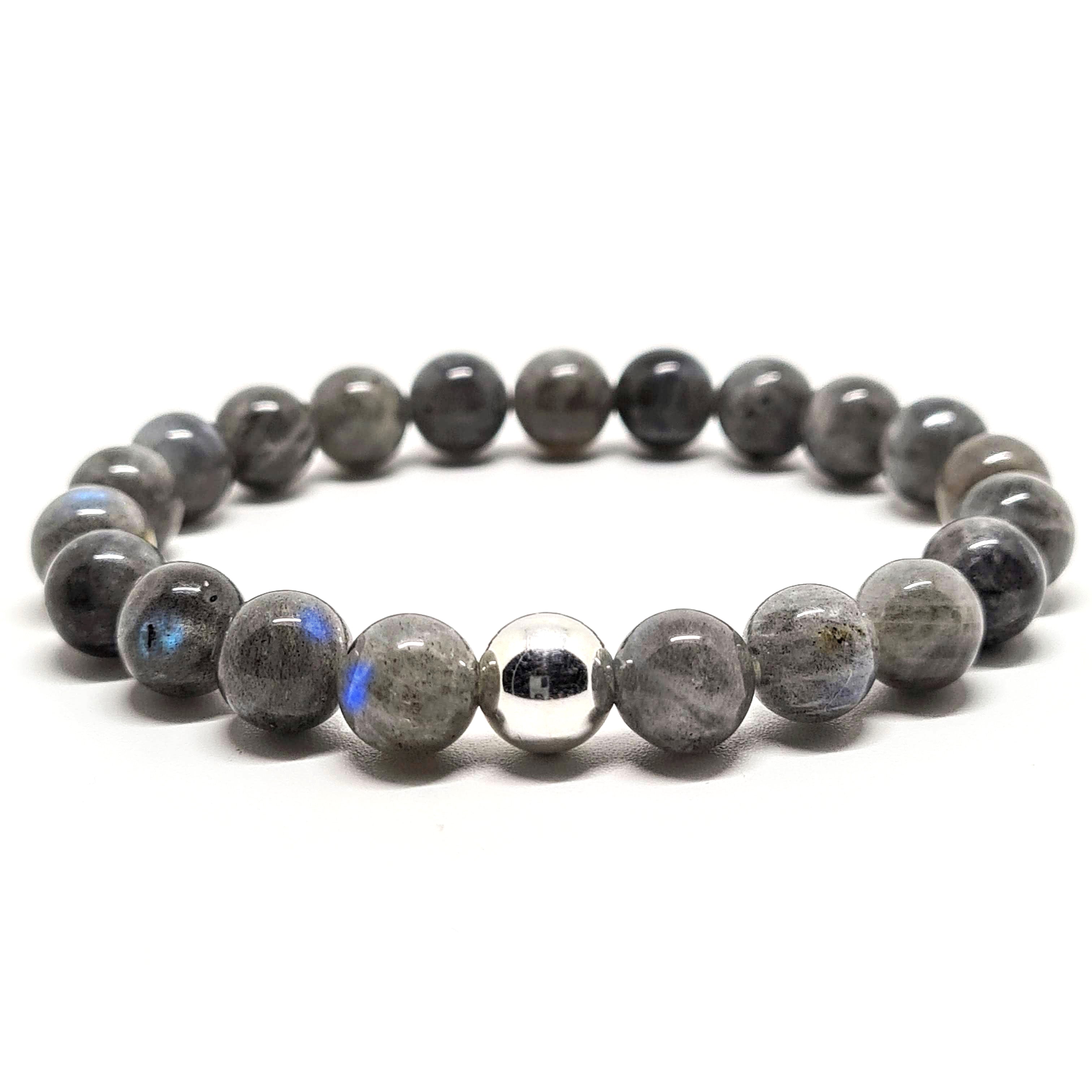 Beautifully fashion designed set of Labradorite Bracelets, Stretch Bracelet, Healing Bracelet, Silver Bracelet, Gemstone Bracelet