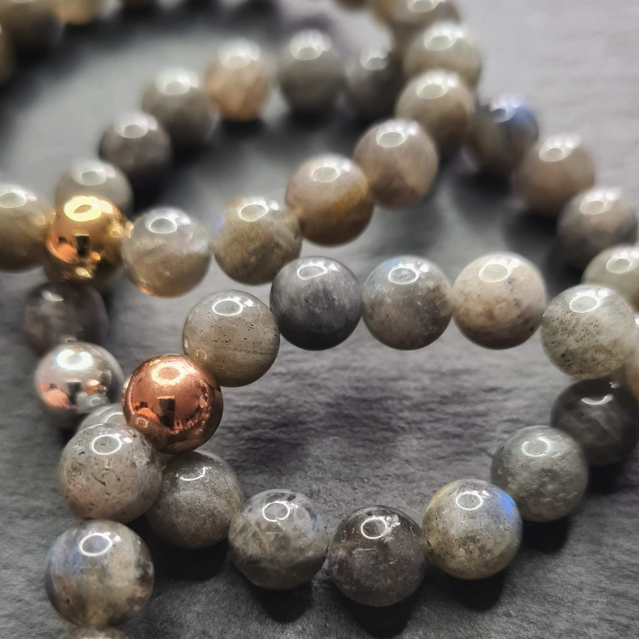 Three Labradorite bracelets 